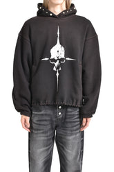 SKULL HOODIE / BLK