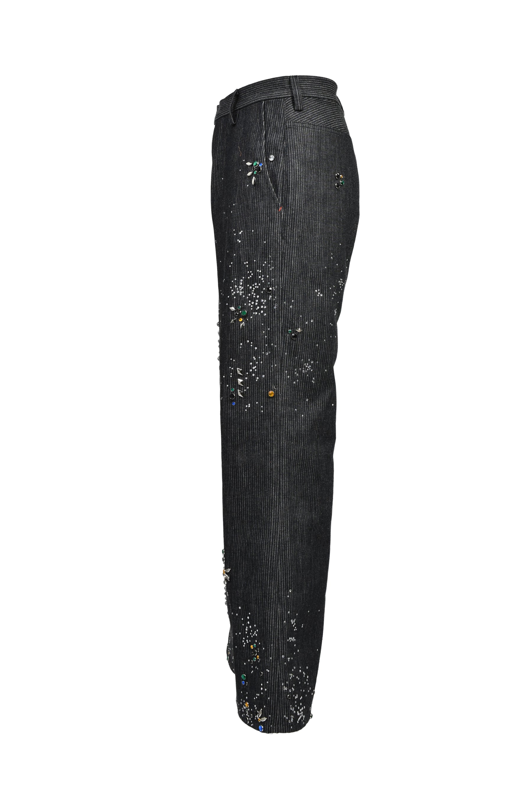 GA**XY PIQUE WORK TROUSERS / BLK