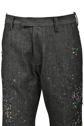 GA**XY PIQUE WORK TROUSERS / BLK