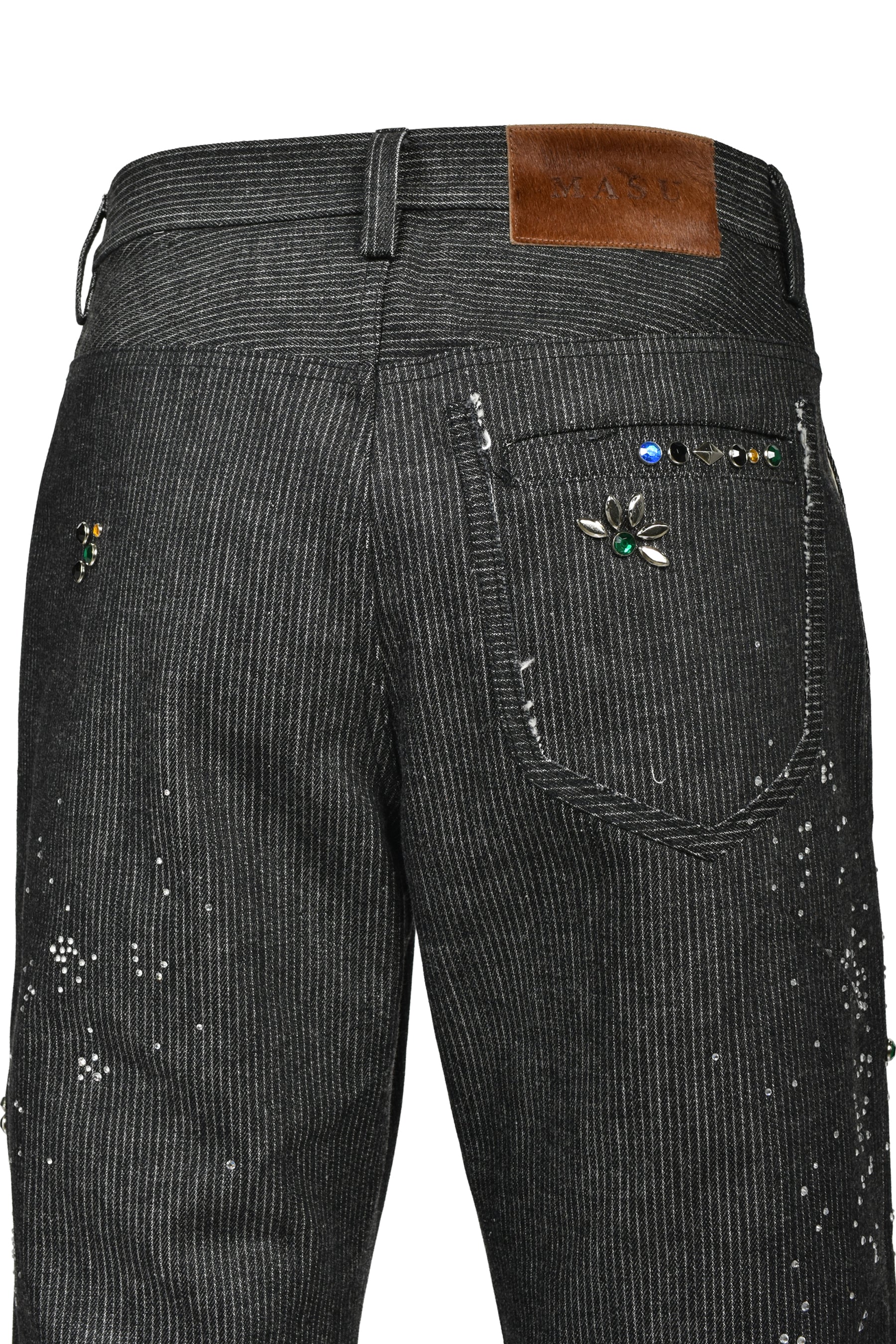 GA**XY PIQUE WORK TROUSERS / BLK
