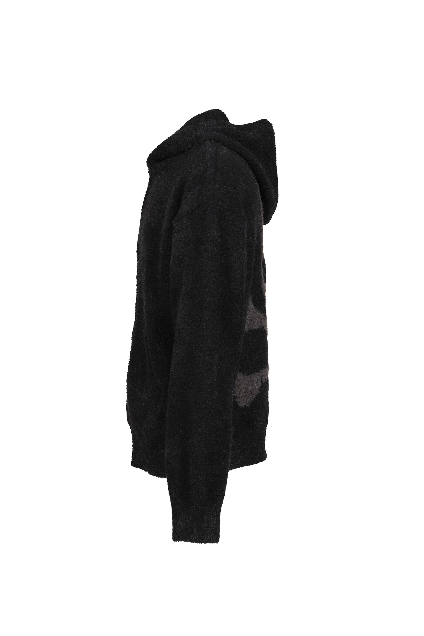 LOUNGE ZIP-UP HOODIE (LOUNGE COLLECTION) / BLK