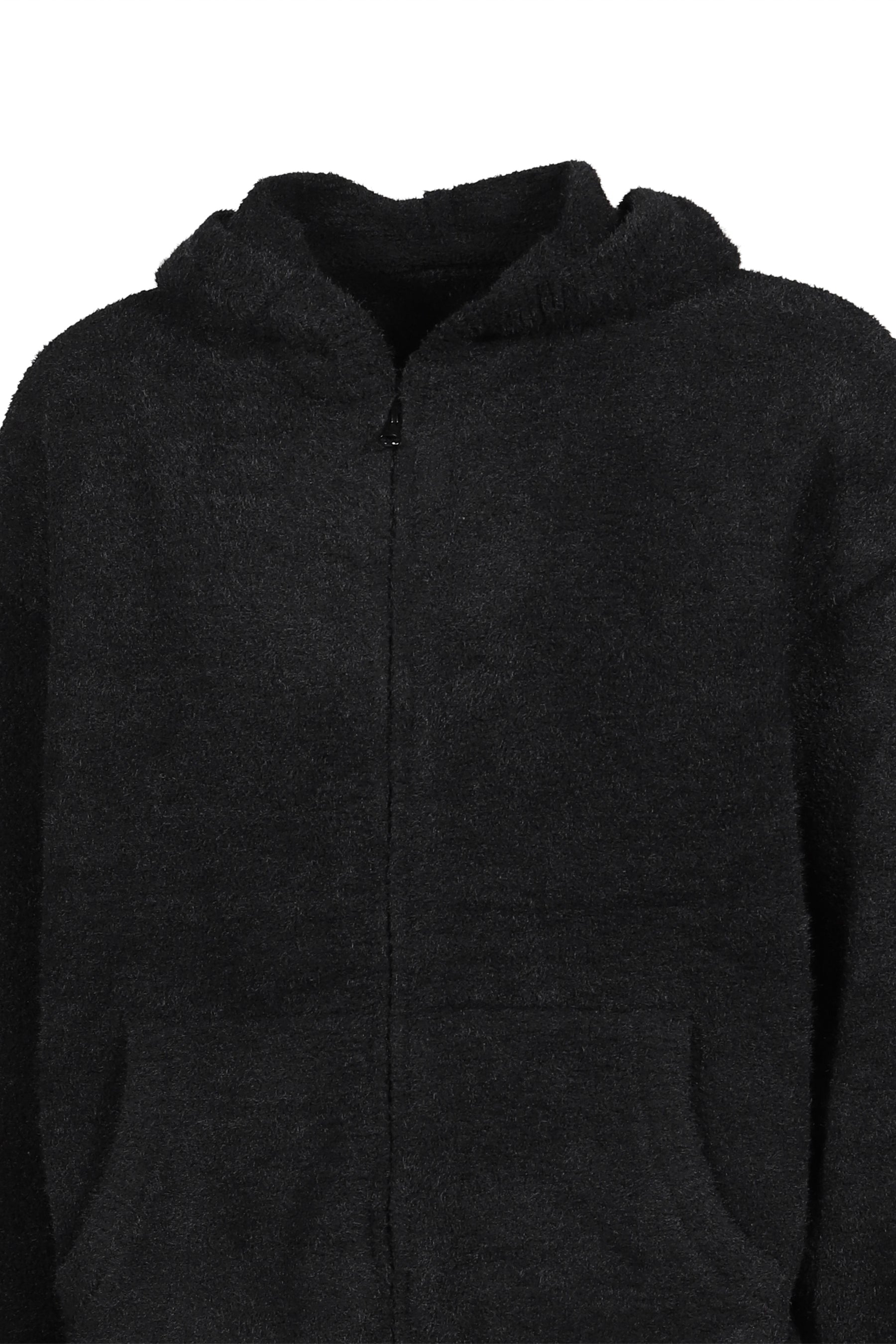 LOUNGE ZIP-UP HOODIE (LOUNGE COLLECTION) / BLK