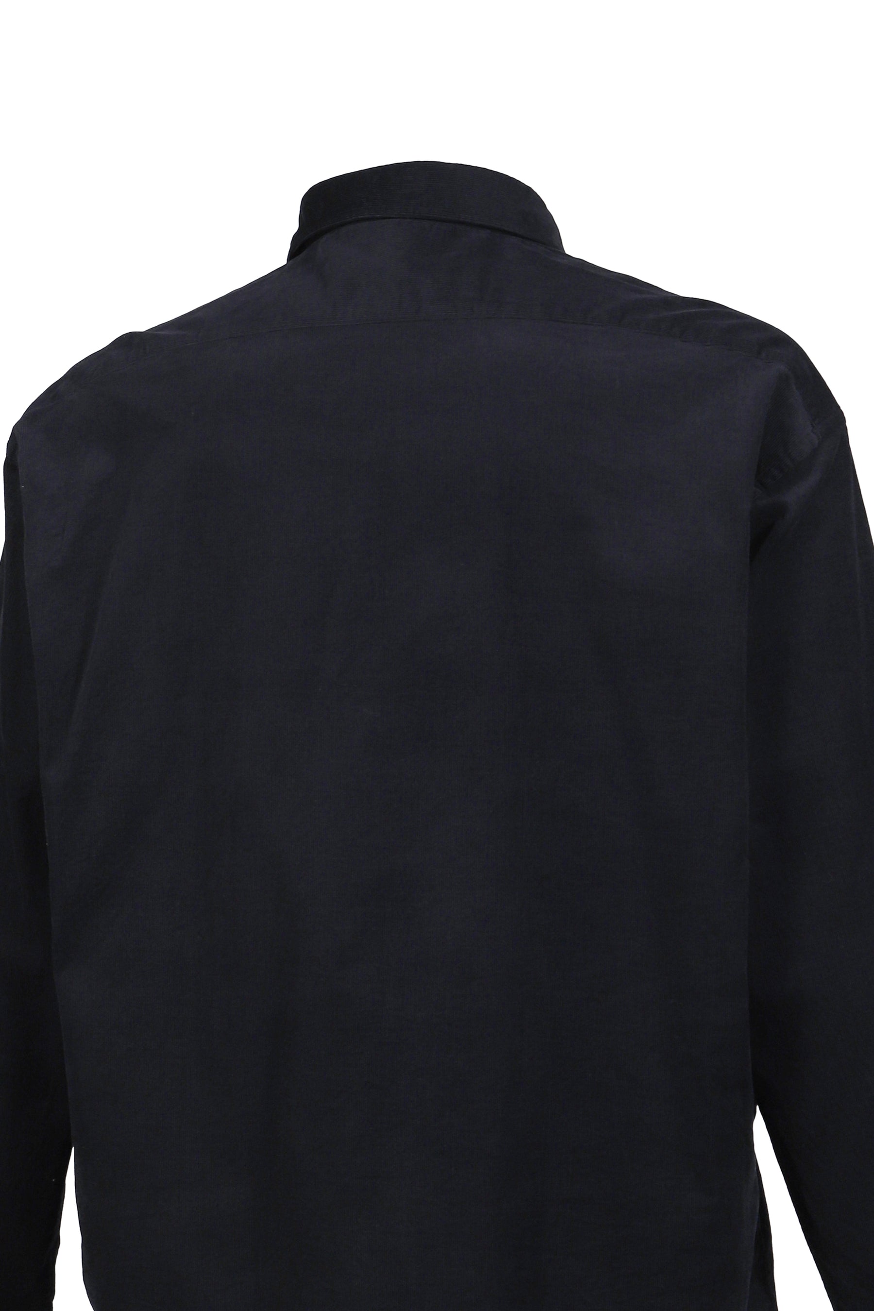 ROLL UP ORGANIC CORDUROY SHIRT / BLK