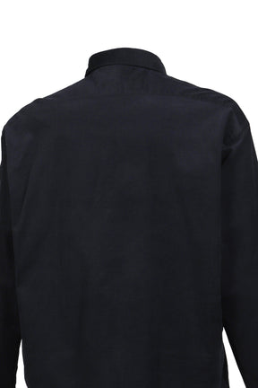 ROLL UP ORGANIC CORDUROY SHIRT / BLK