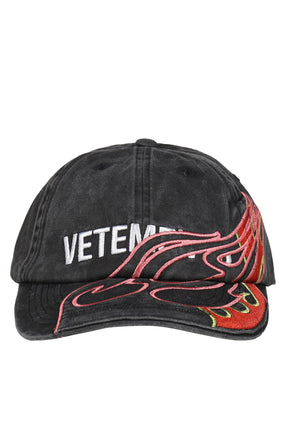 FLAME LOGO CAP / BLK