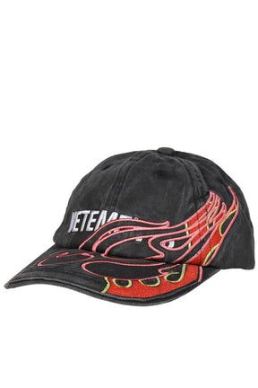 FLAME LOGO CAP / BLK