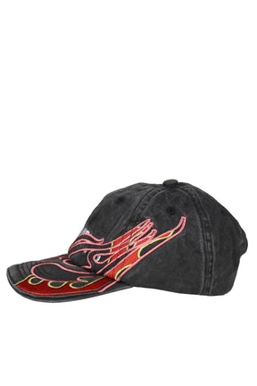 FLAME LOGO CAP / BLK