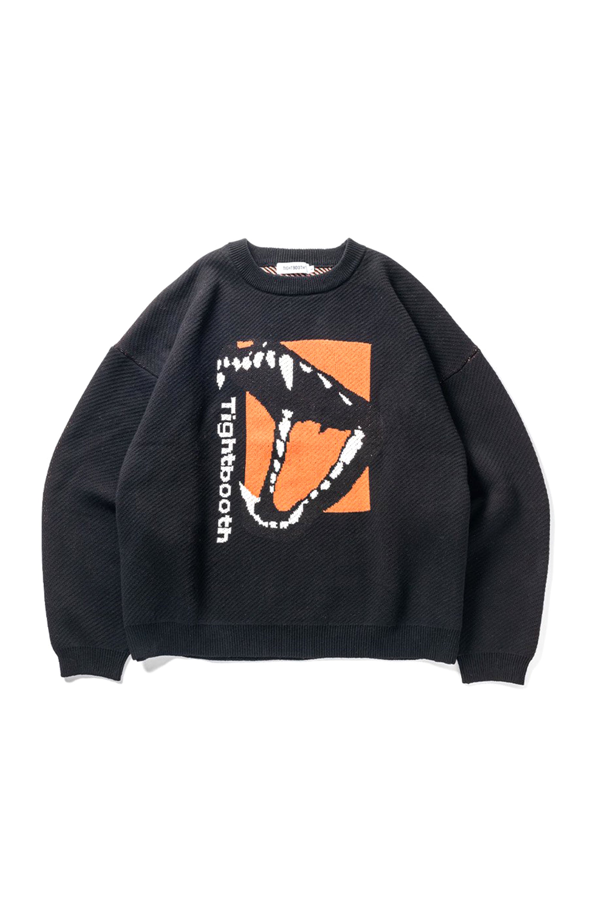 TIGHTBOOTH FW23 BITE KNIT SWEATER / BLK -NUBIAN