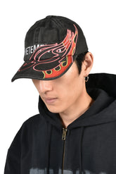 FLAME LOGO CAP / BLK