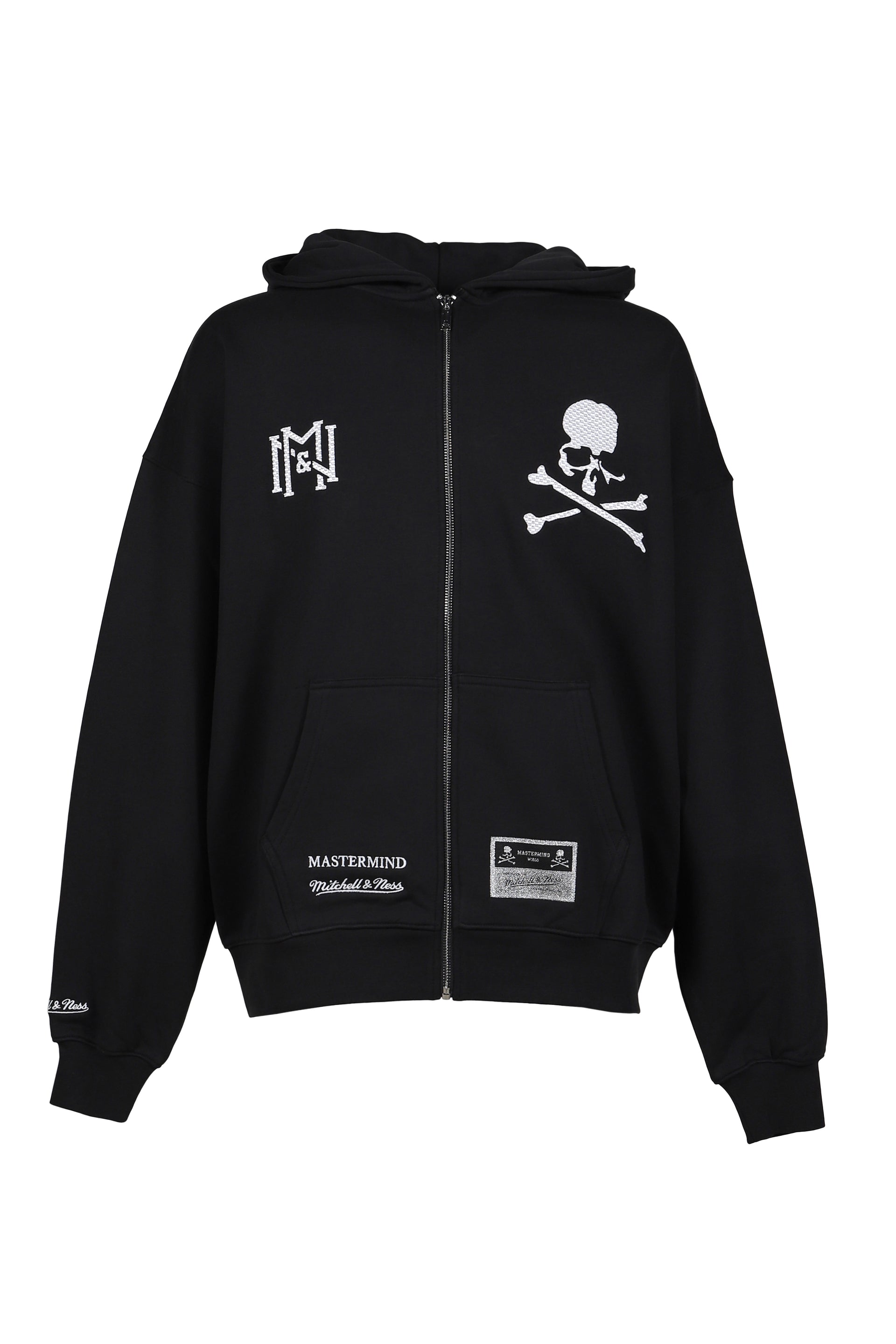 TH16968-CLBBLCK/MASTERMINDXM&N ZIP UP HOODIE / BLK