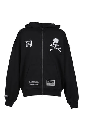 TH16968-CLBBLCK/MASTERMINDXM&N ZIP UP HOODIE / BLK