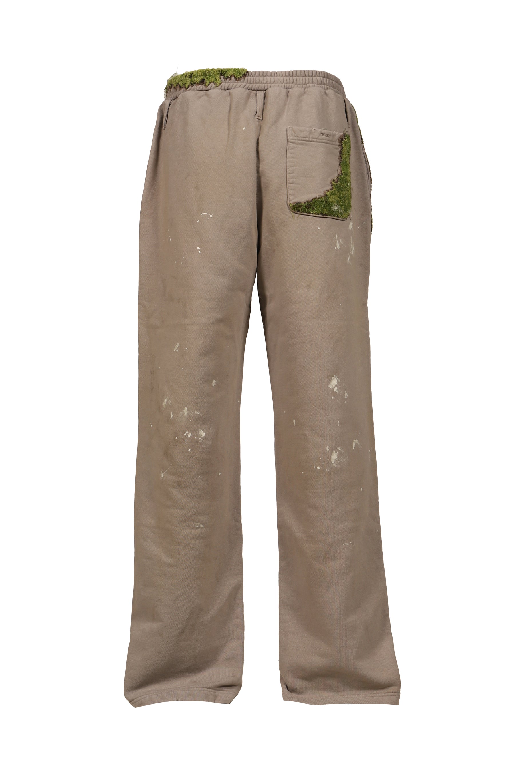 MOSS-GROWN EMBROIDERY SWEAT PANTS / GRY