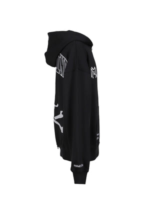 TH16968-CLBBLCK/MASTERMINDXM&N ZIP UP HOODIE / BLK
