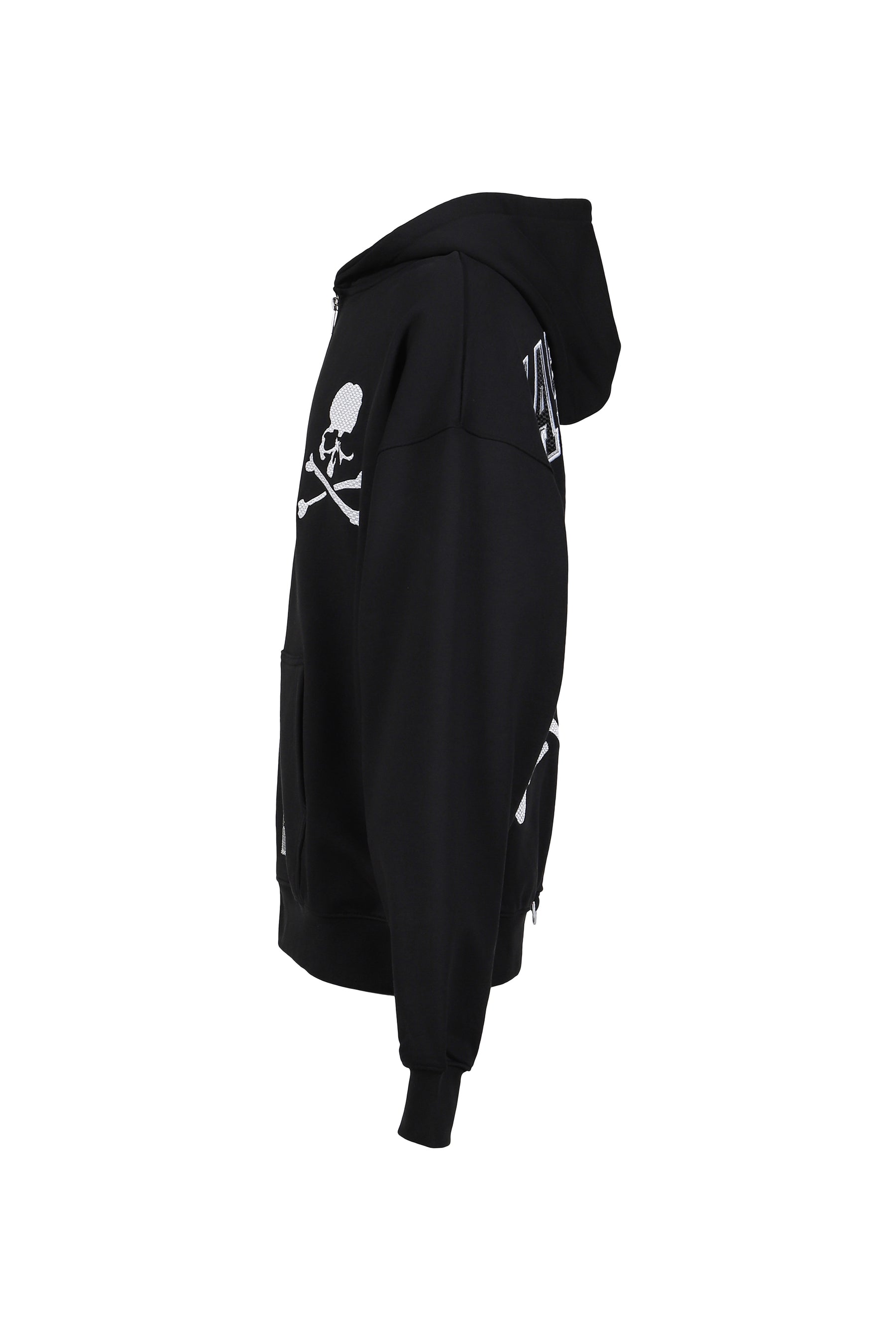TH16968-CLBBLCK/MASTERMINDXM&N ZIP UP HOODIE / BLK