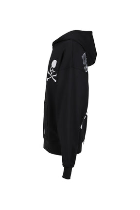 TH16968-CLBBLCK/MASTERMINDXM&N ZIP UP HOODIE / BLK