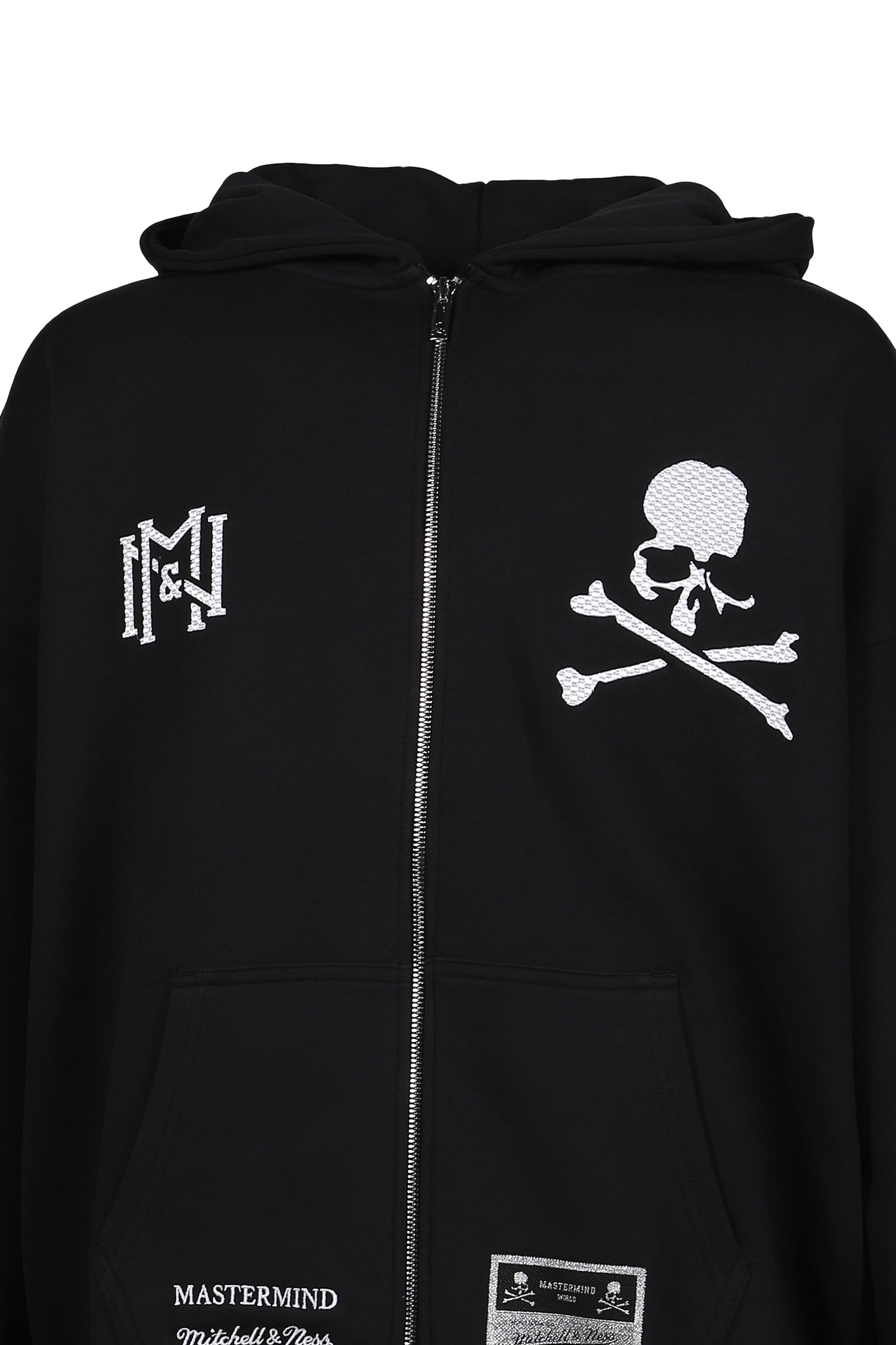 TH16968-CLBBLCK/MASTERMINDXM&N ZIP UP HOODIE / BLK