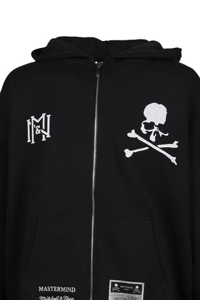 TH16968-CLBBLCK/MASTERMINDXM&N ZIP UP HOODIE / BLK