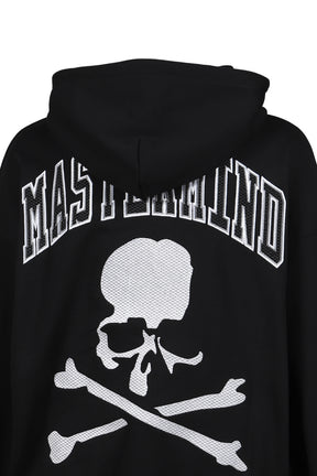 TH16968-CLBBLCK/MASTERMINDXM&N ZIP UP HOODIE / BLK