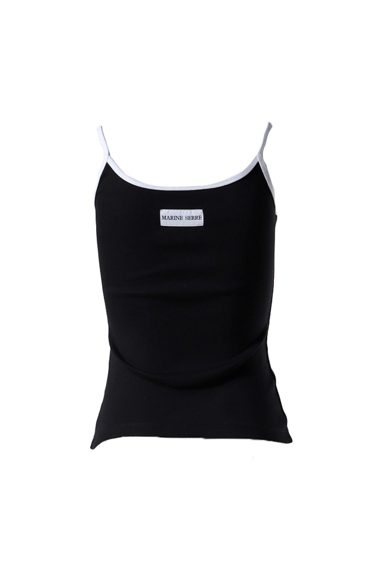 MOON LOGO RIBBED JERSEY TANK TOP / BLK