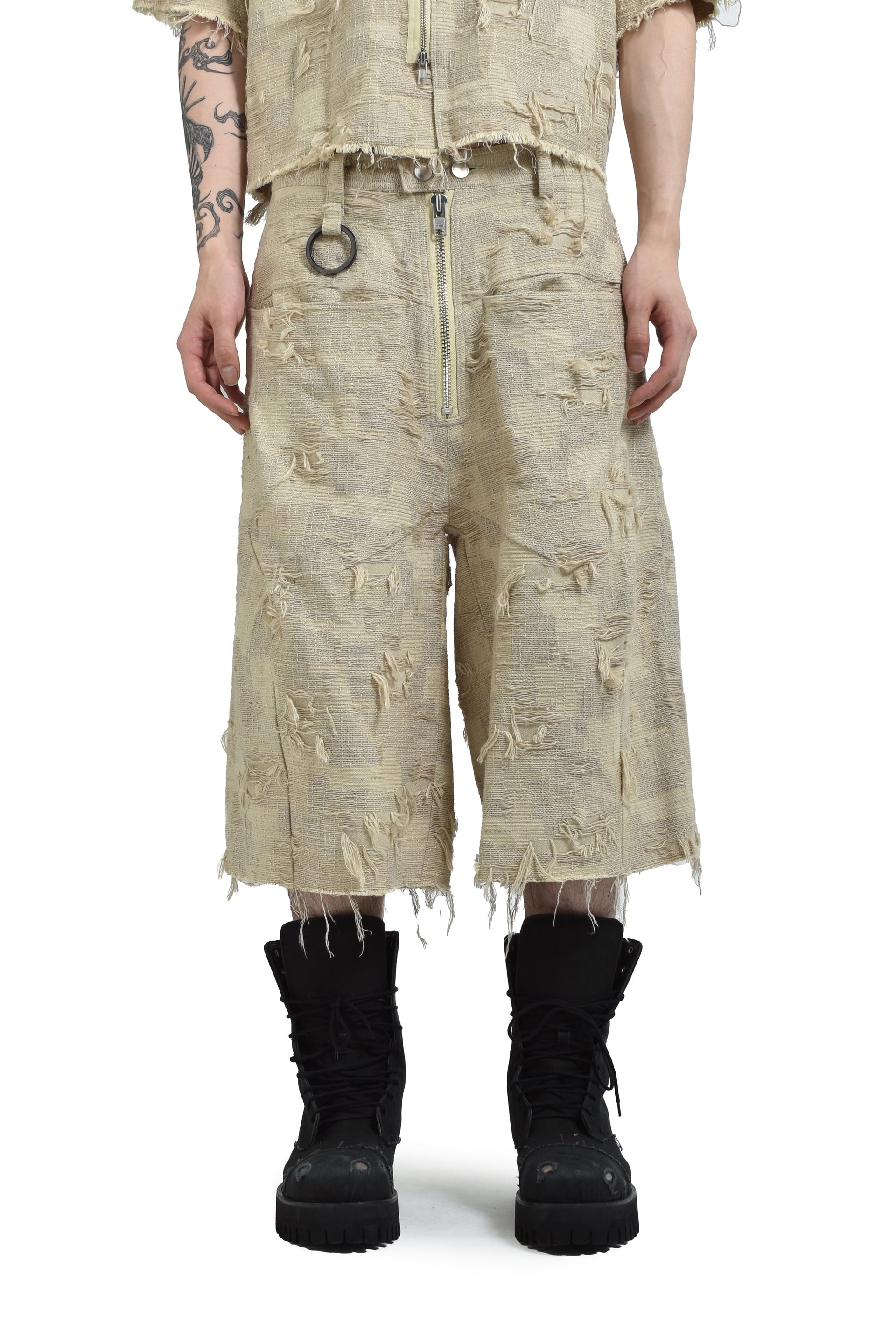 BORO JACQUARD BAGGY SHORTS (feat.MINUS) / DUSTY BEI