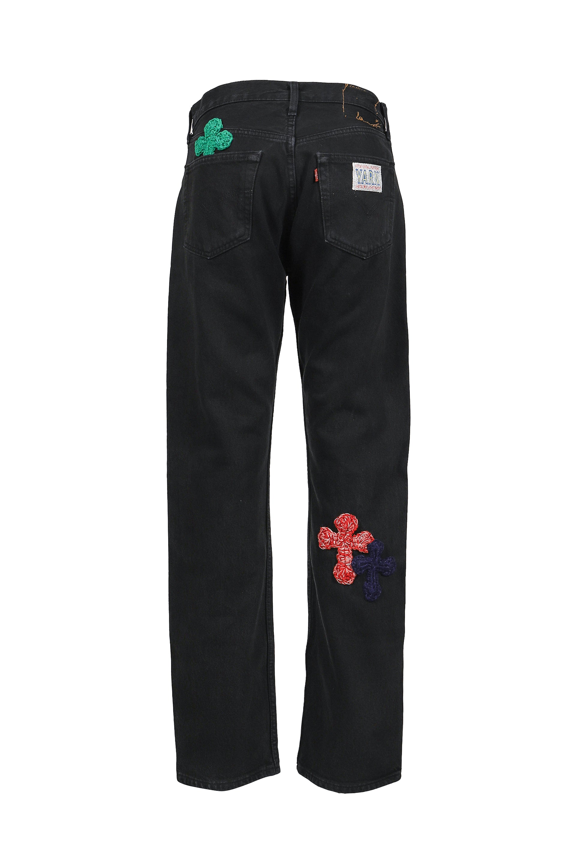 3D CROSS BLACK DENIM / BLK