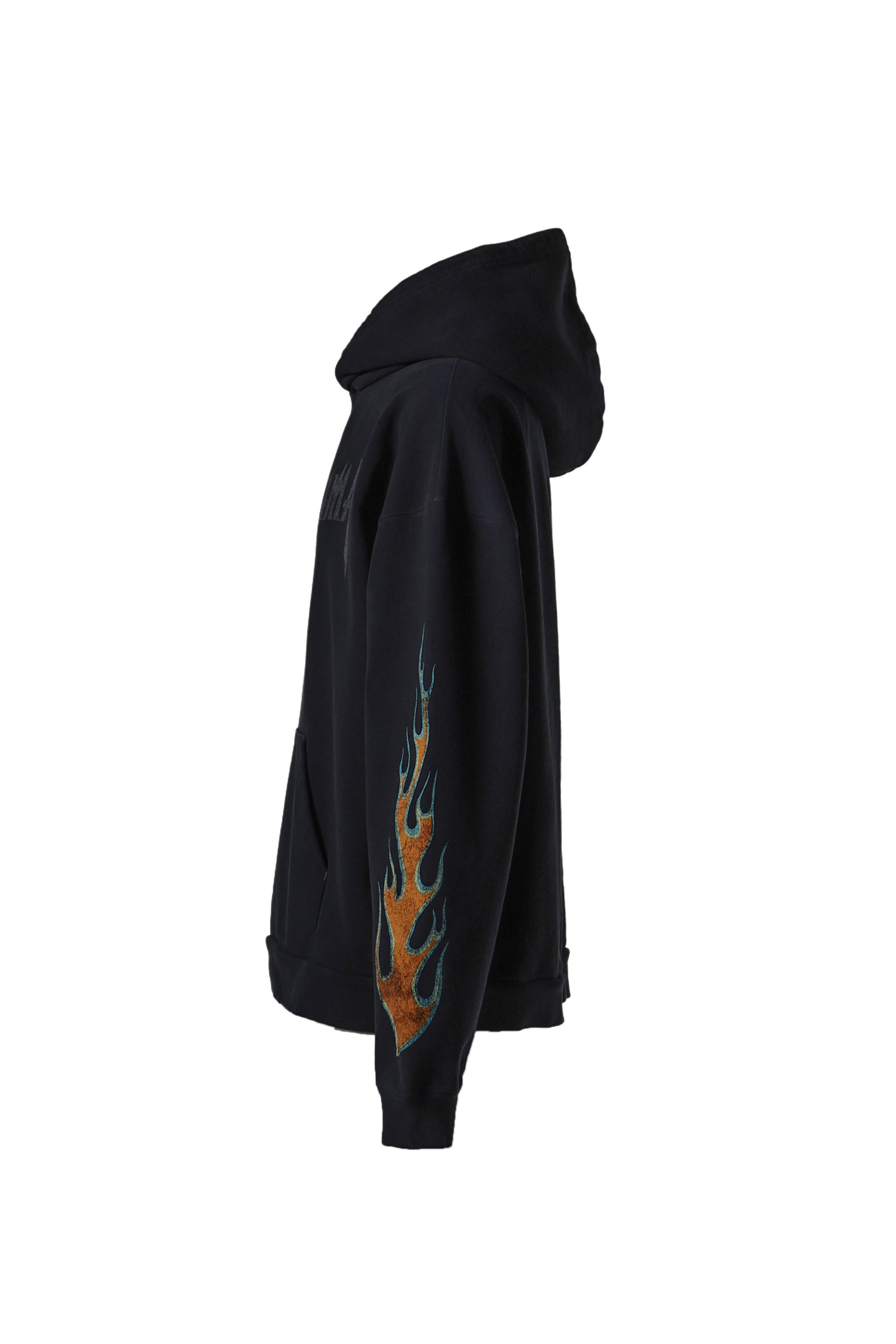 FLAME HOODIE / BLK