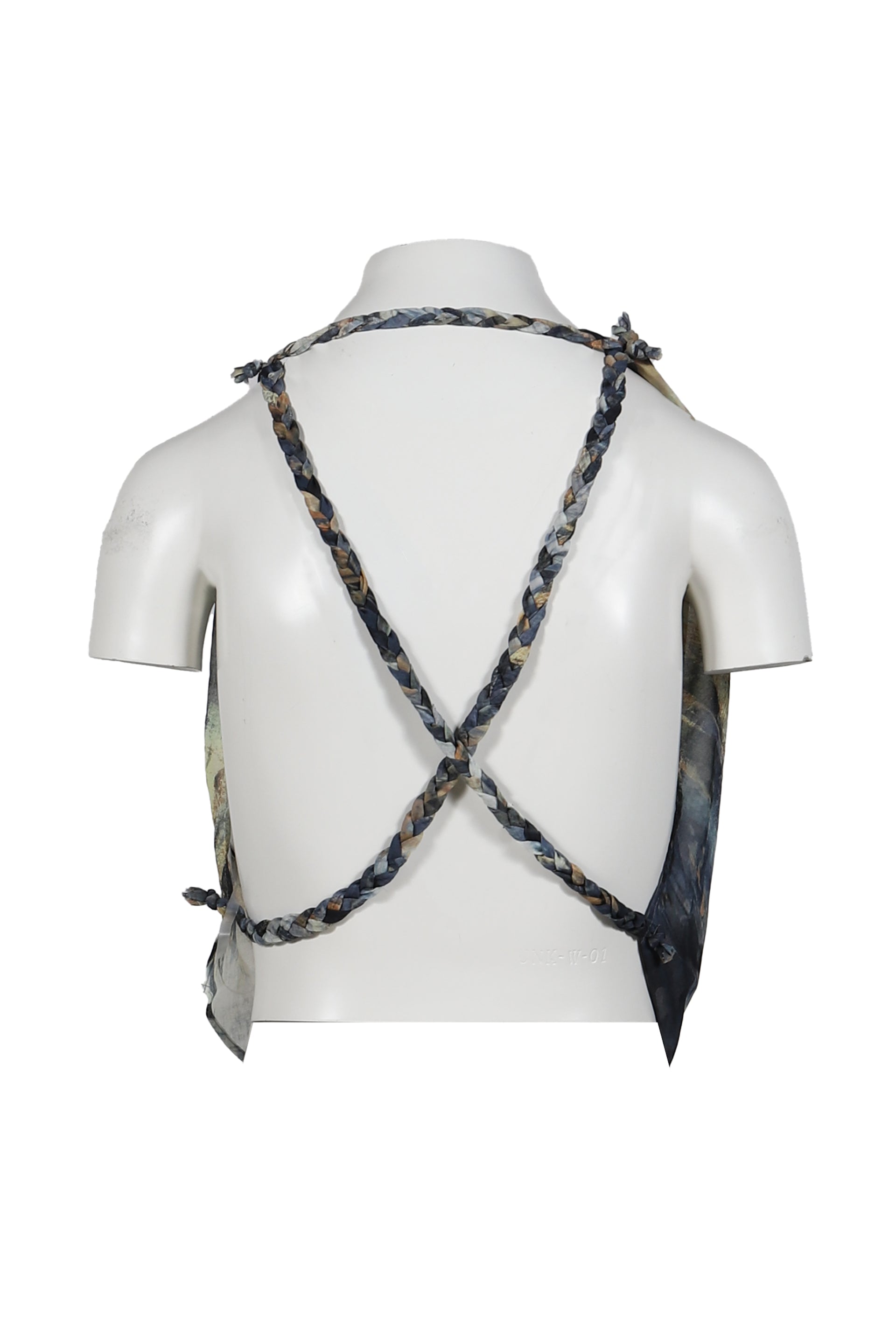 SUPER COWL TOP WITH TWISTED STRAPS / MULTI