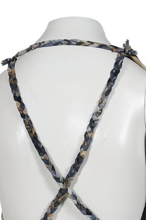 SUPER COWL TOP WITH TWISTED STRAPS / MULTI