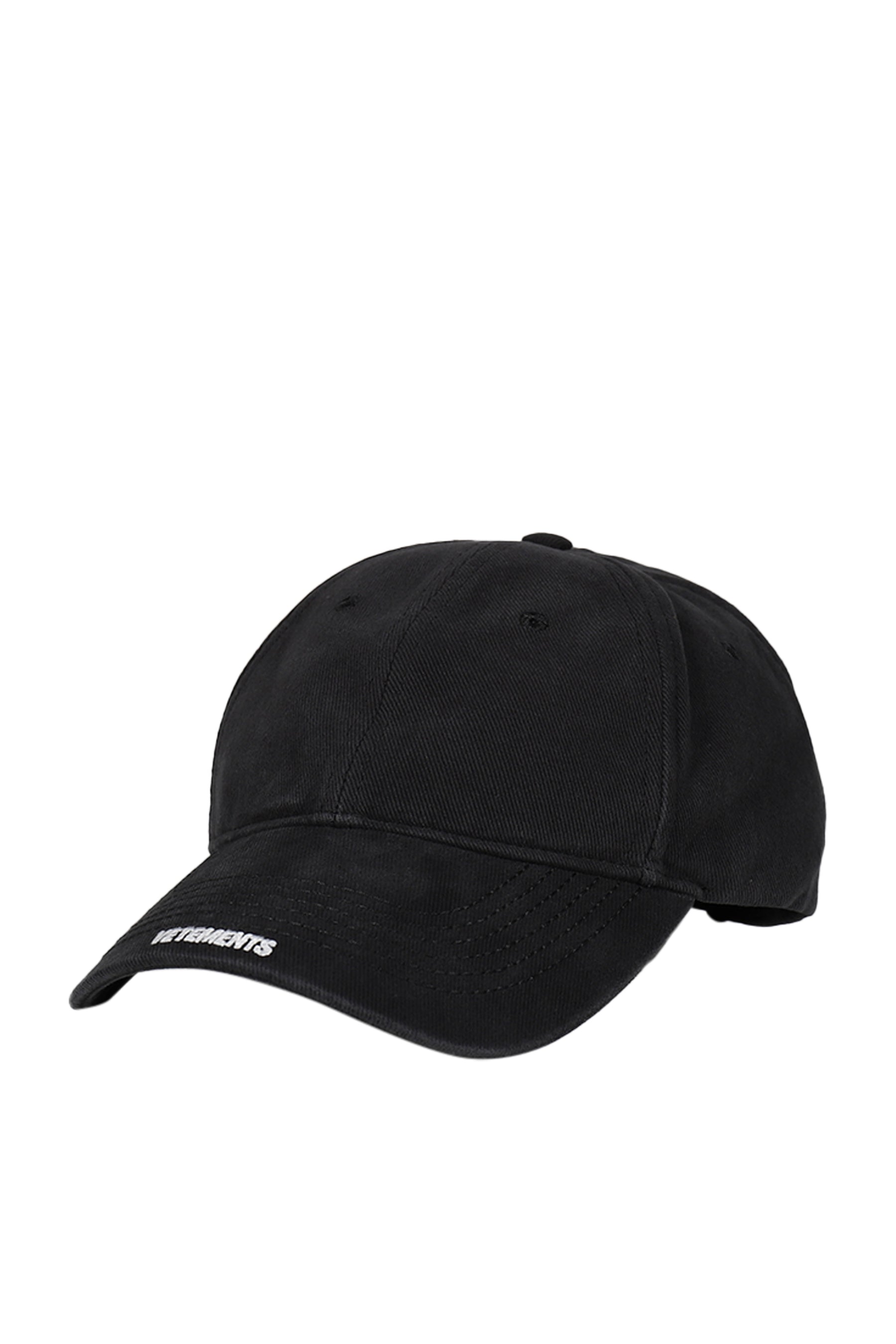 VETEMENTS NANO LOGO CAP / BLK