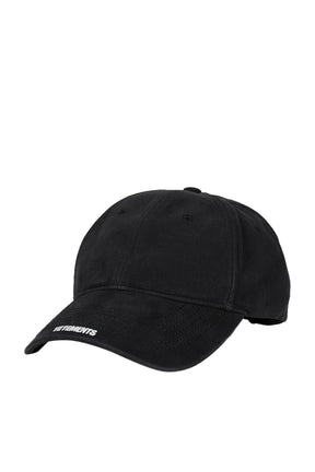 VETEMENTS NANO LOGO CAP / BLK