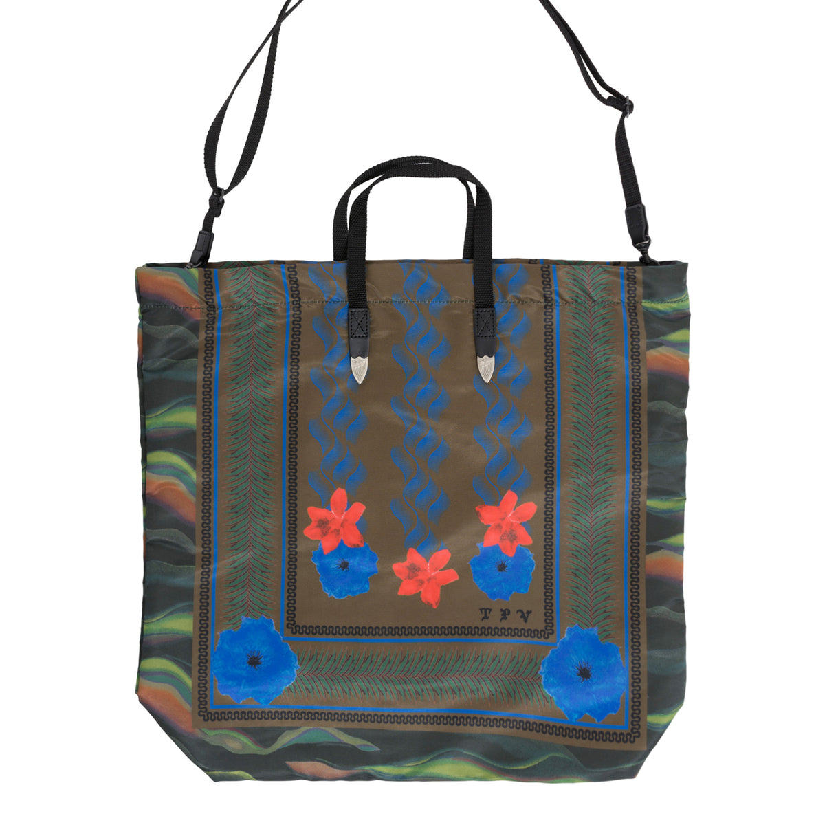 PRINT TOTE BAG / GRN