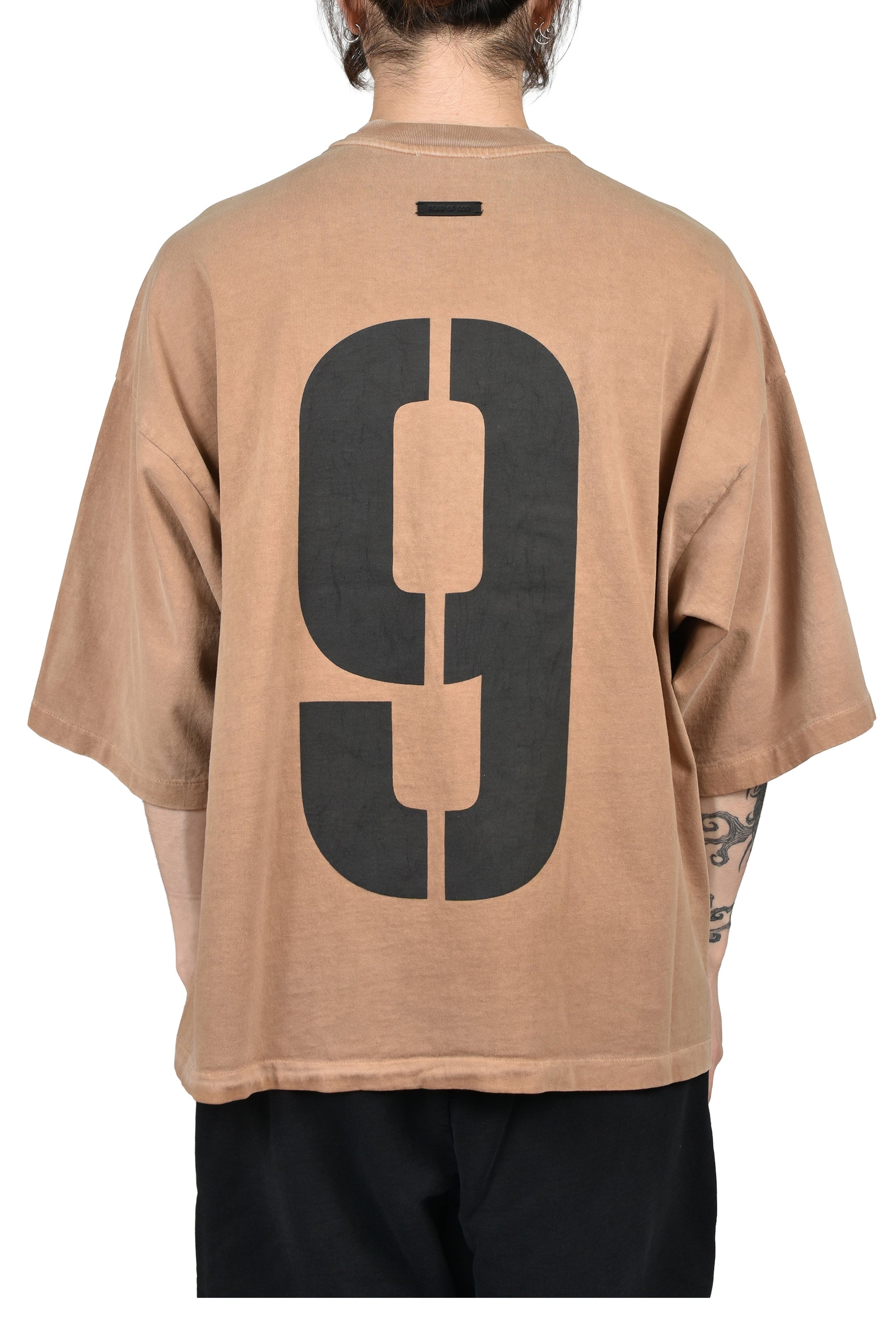 "FEAR OF GOD, 9" SS TEE / DUNE PEARL
