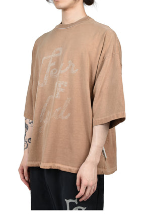 "FEAR OF GOD, 9" SS TEE / DUNE PEARL