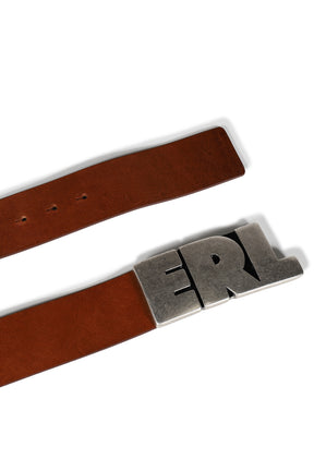 ERL LEATHER BELT LARGE LEATHER / BRW