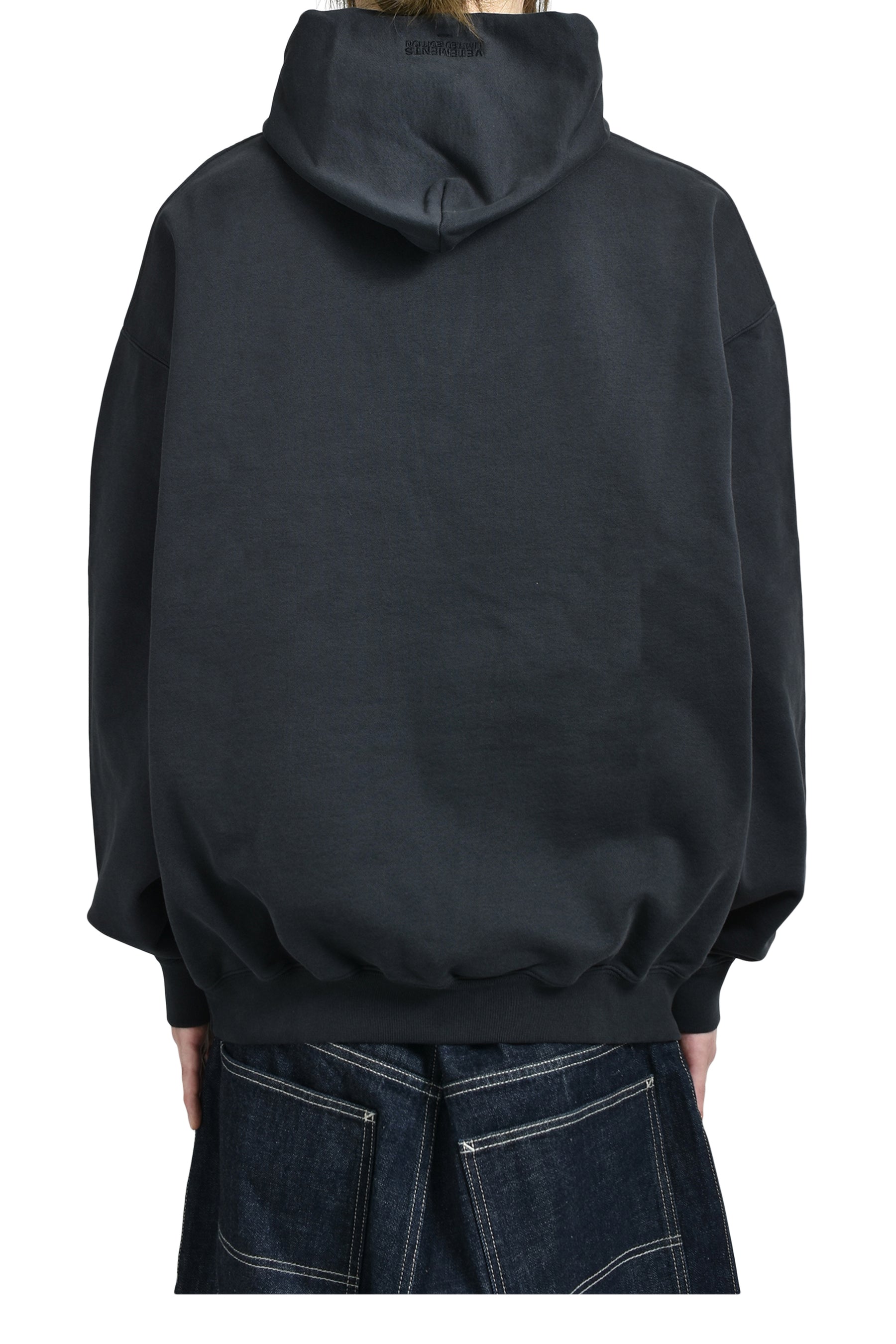 POLIZEI OVERSIZED HOODIE / WASHED BLK 