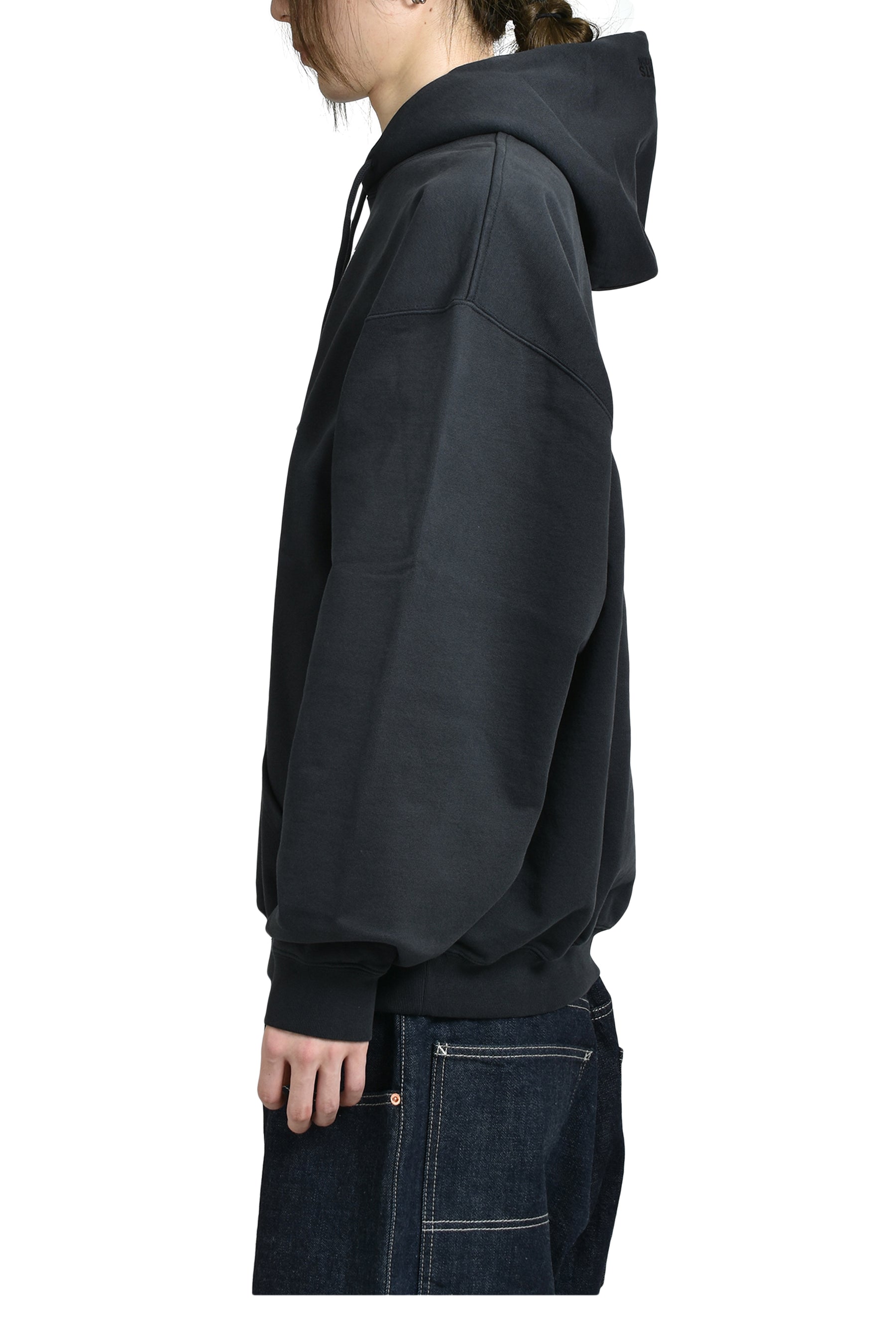 POLIZEI OVERSIZED HOODIE / WASHED BLK 