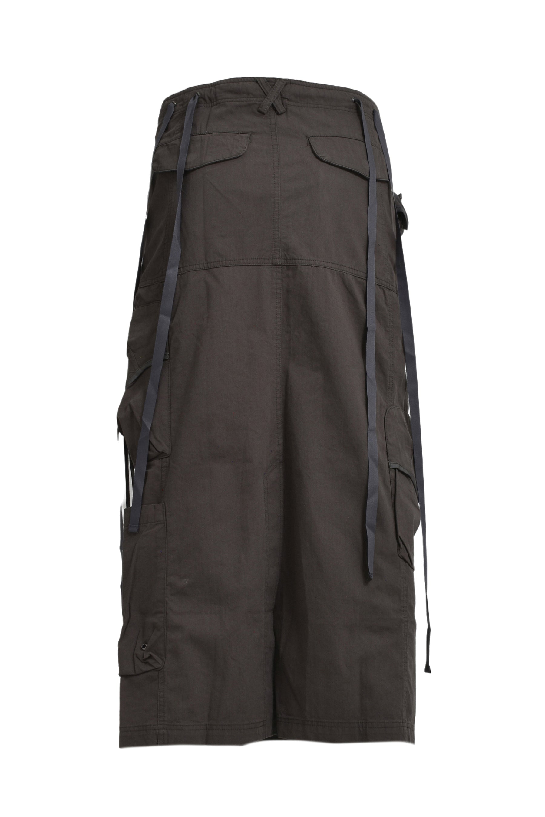 STRAP CARGO MAXI SKIRT(EXCLUSIVE) / KHA GRY