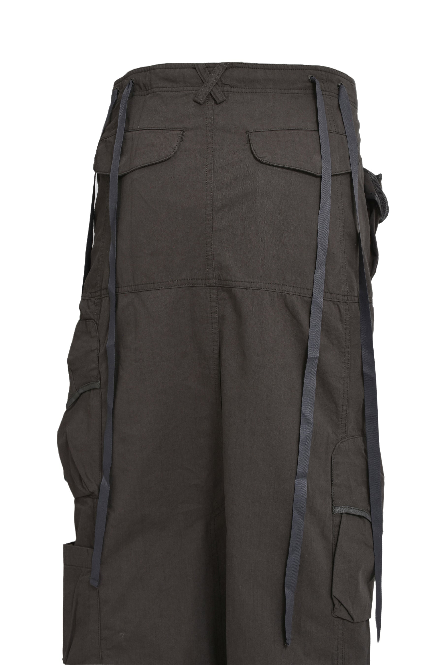 STRAP CARGO MAXI SKIRT(EXCLUSIVE) / KHA GRY