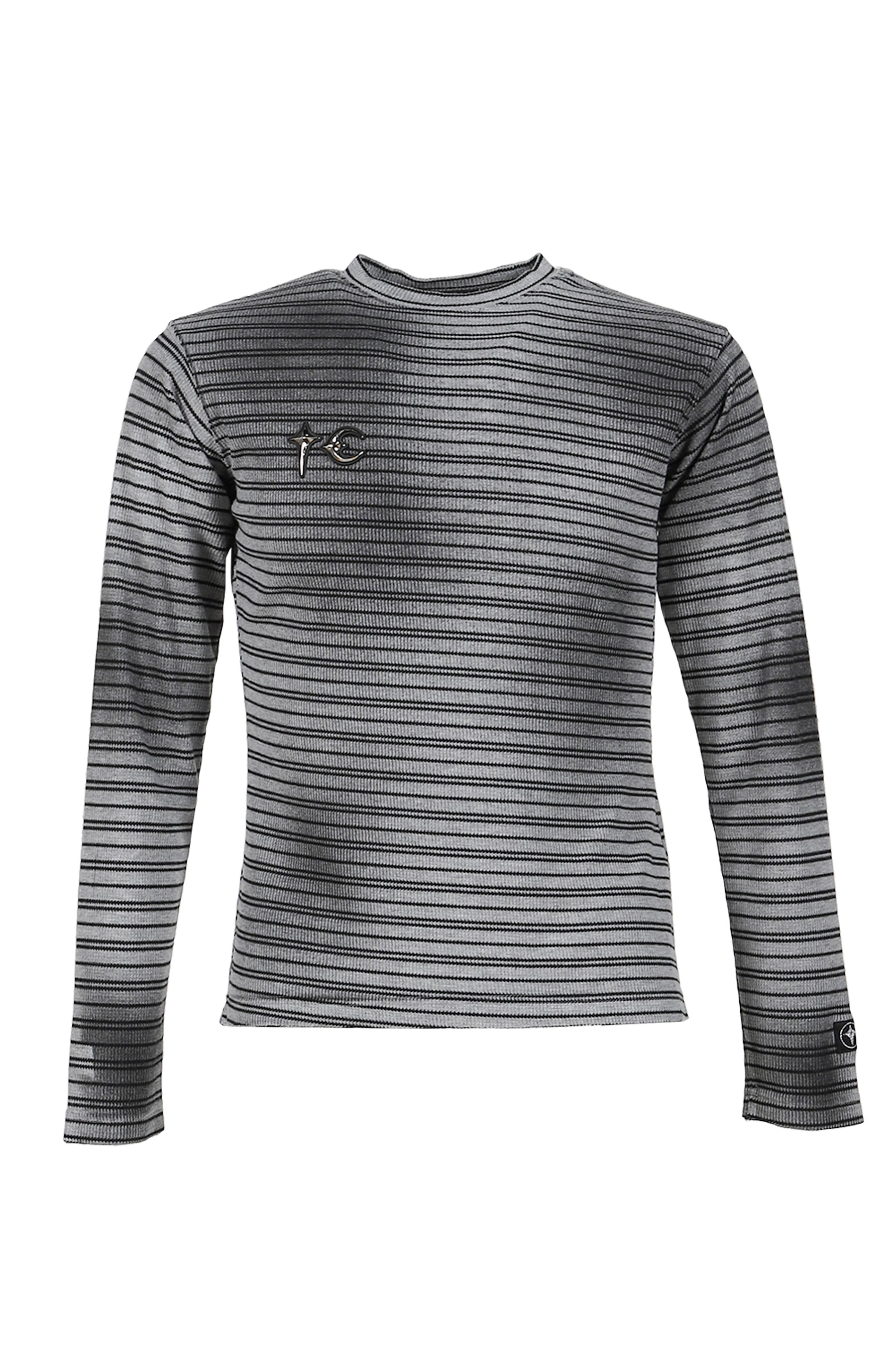 TC Striped Long Sleeve / Gray 