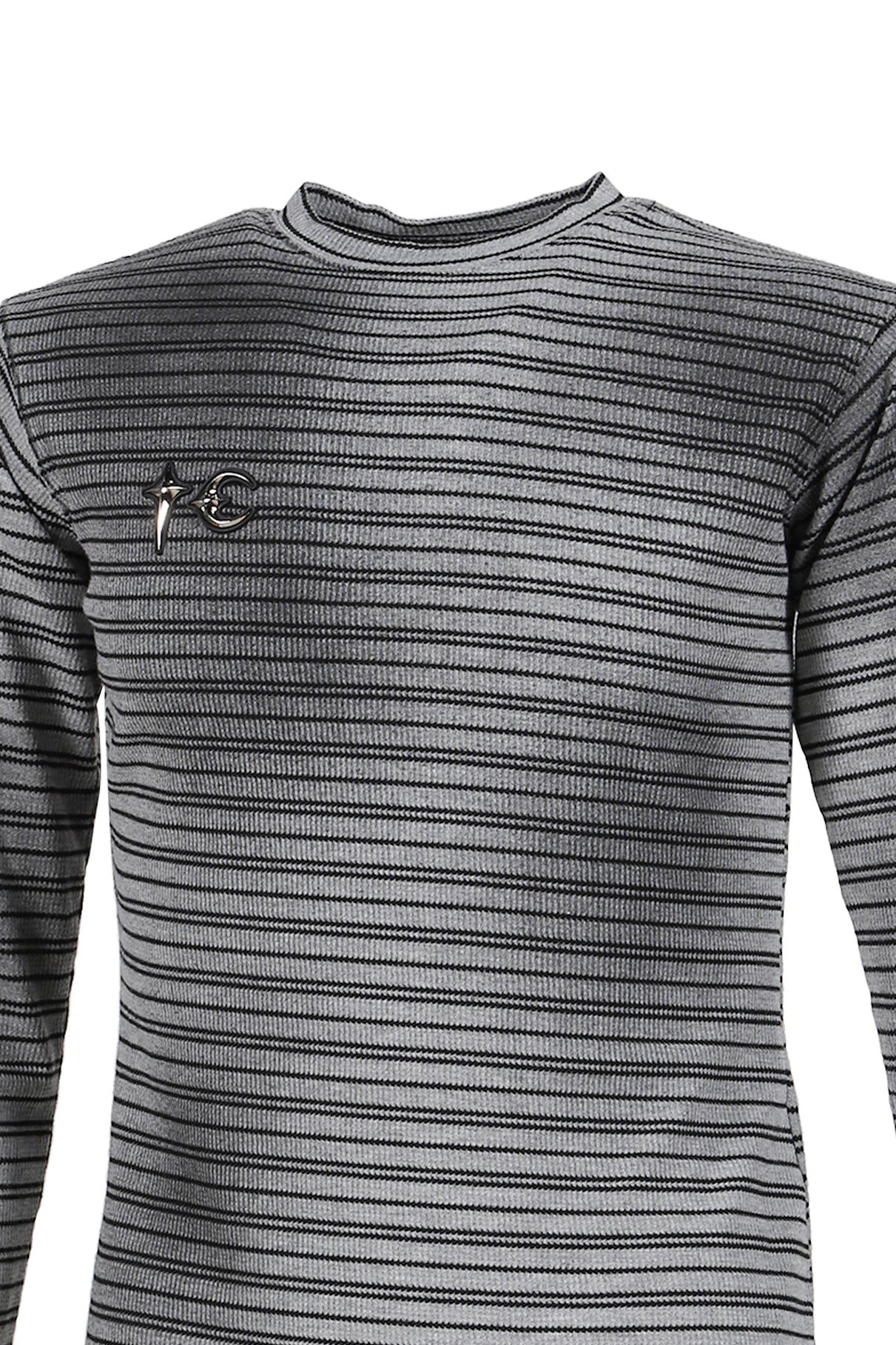 TC Striped Long Sleeve / Gray 