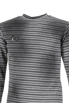 TC Striped Long Sleeve / Gray 