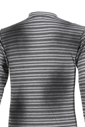 TC Striped Long Sleeve / Gray 