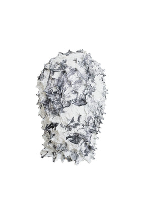 MASU エムエーエスユー FW23 COMIC TOILE DE JOUY SPIKY MASK / BLK