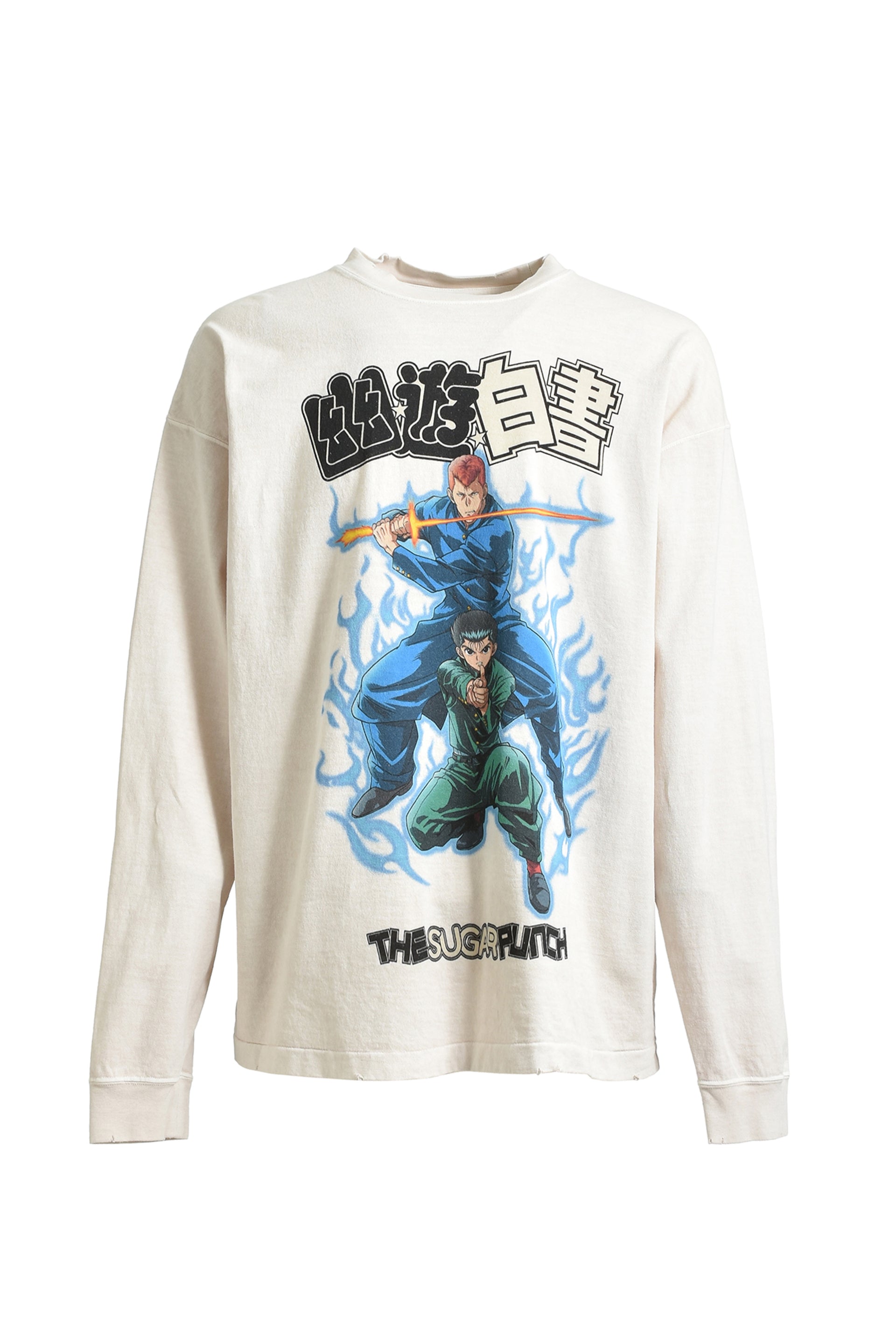 THE SUGAR PUNCH × TVアニメ「幽☆遊☆白書」 L/S T-SHIRTS / WHT