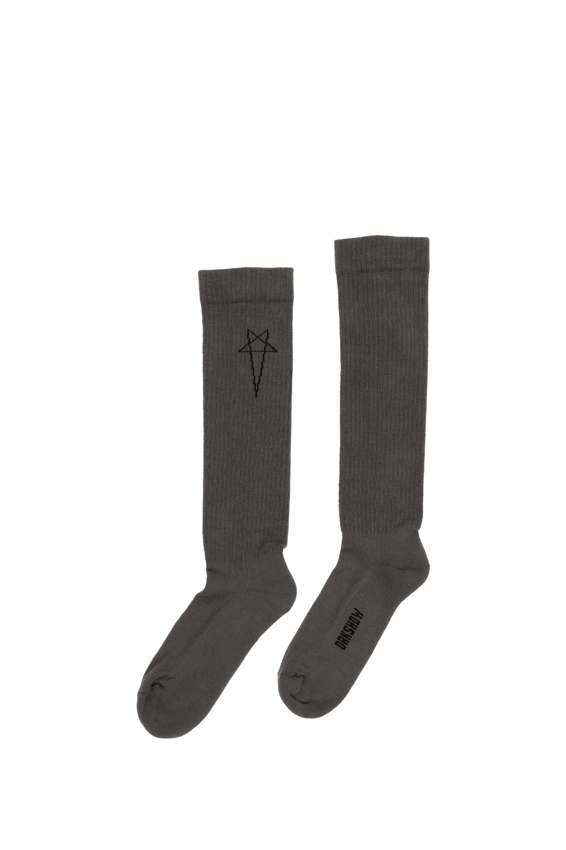 PENTAGRAM KNEE HIGH SOCKS / DRK DUST BLK