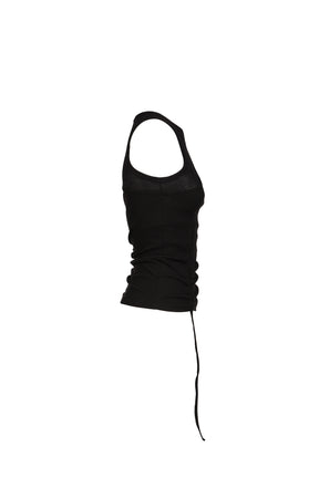 OFFSET WAFFLE TOP / BLK