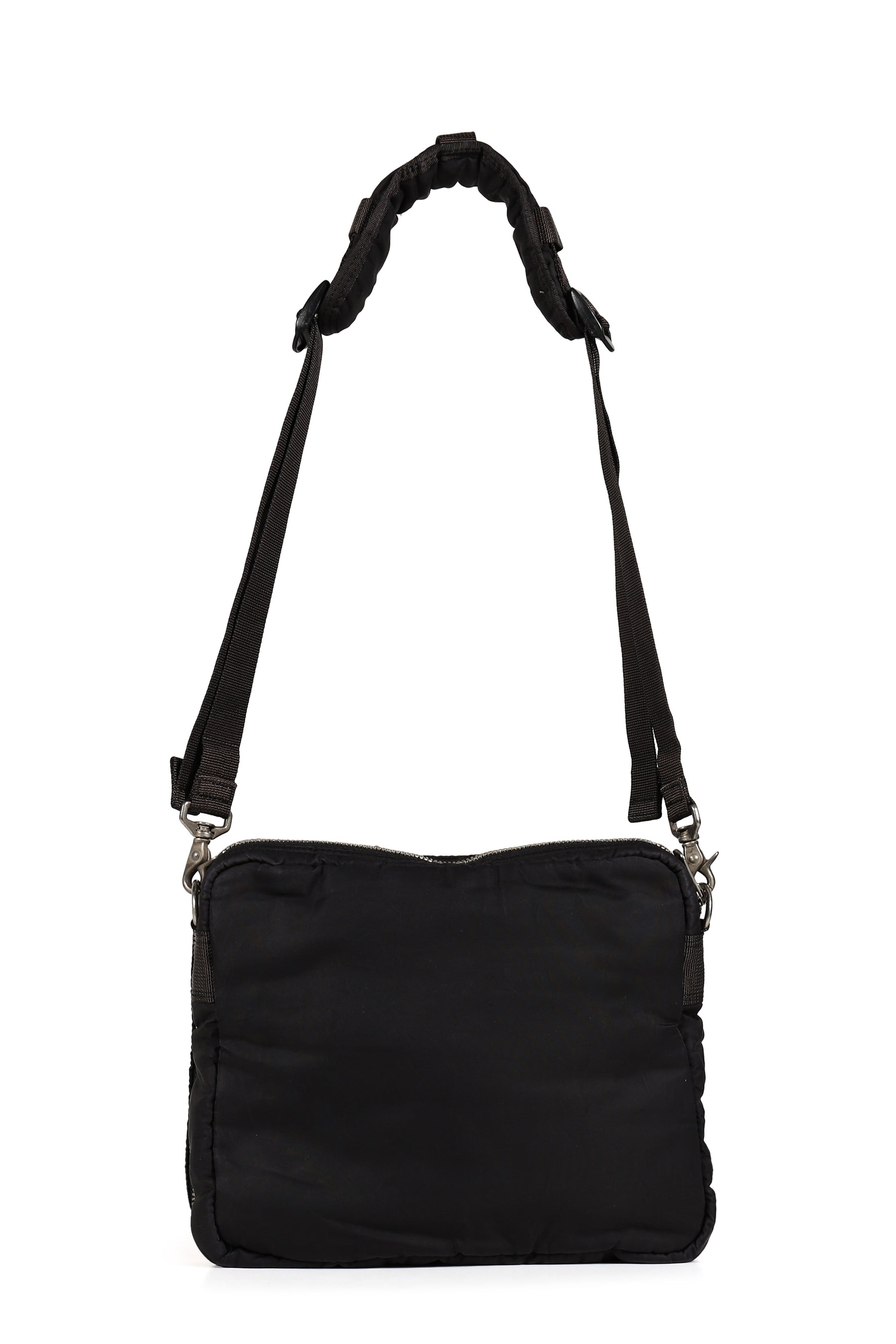 SUPER NYLON SIMPLE SHOULDER BAG / BLK