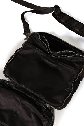 SUPER NYLON SIMPLE SHOULDER BAG / BLK