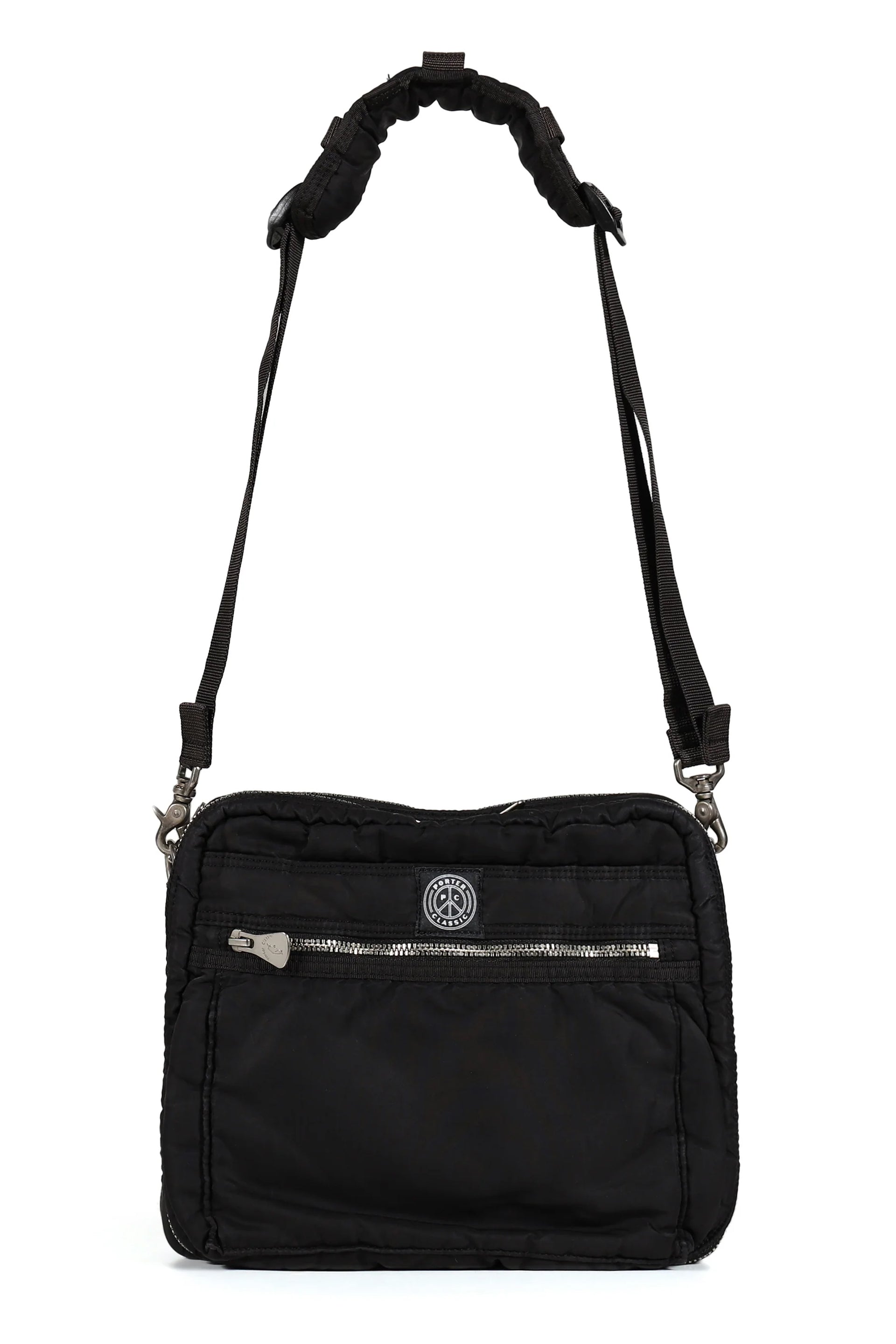 SUPER NYLON SIMPLE SHOULDER BAG / BLK