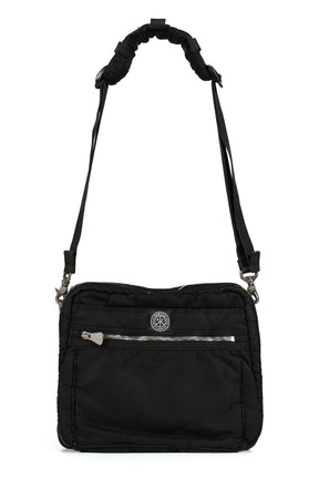 SUPER NYLON SIMPLE SHOULDER BAG / BLK 